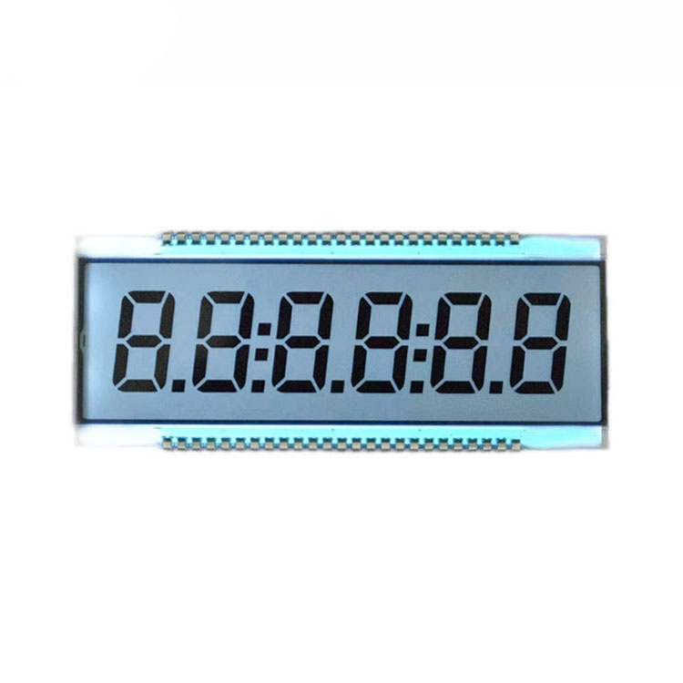 New Ultra-Wide TN 8-Character 7-Segment LCD Display 86.36x24.13mm 6 O'clock Viewing