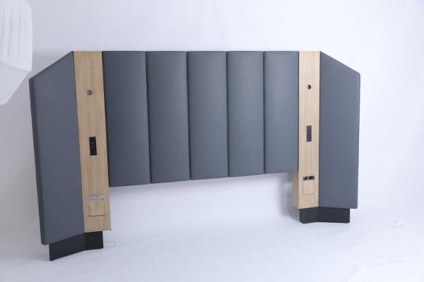 Hotel Bed Headboard Bedroom EKing Siz Bed Furniture Fabric Upholstered Tuft