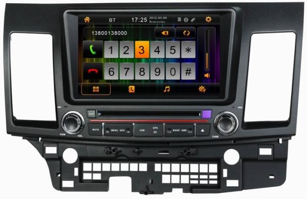 Car dual zone for Mitsubishi Lancer 2006-2012 with wheel steel control OCB-8062