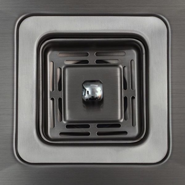 Sandblasted почищенная щеткой черная кухня Workstain SS тонет уступ PVD с разделочной доской