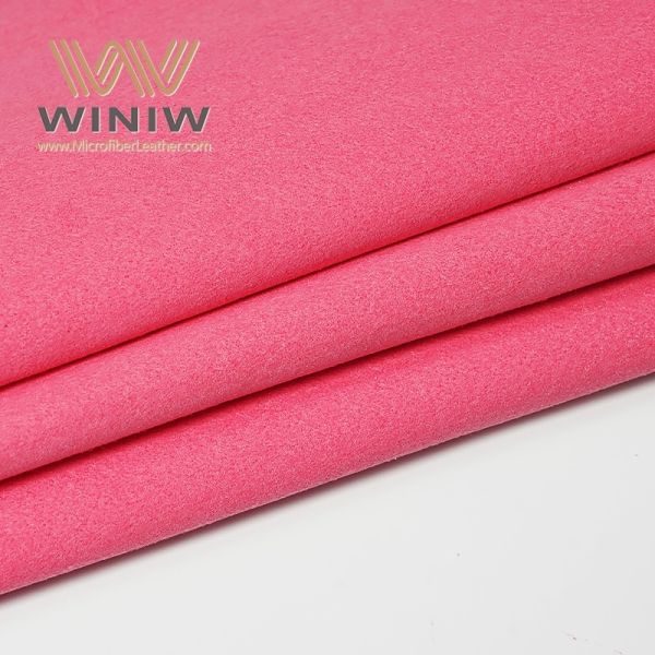 0.6mm Red Micro Suede Artificial Suede Vegan Leather For Display Stands