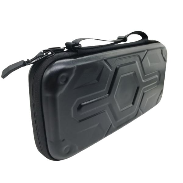 Mech Pattern PU Leather Drop-Resist Hard Carrying Bag for Nintendo Switch 2