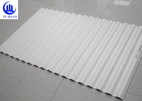 Tuiles de toit en plastique ondulées anti-corrosives de feuilles de toiture d'UPVC