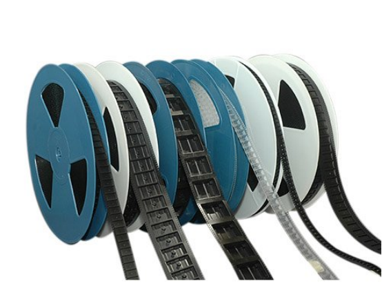 SMD / SMT Blue And Black Plastic Cable Reel 8-88Mm Tape Carrying