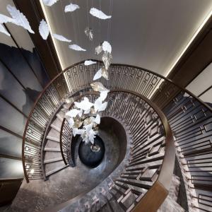 Balustrades personnalisables en métal pour la balustrade d'intérieur de balustrade d'escalier en spirale en métal d'escaliers