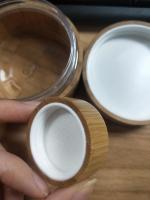 pots cosmétiques en bambou de 5g 100g 50g pour la crème de visage/oeil/lotion de corps
