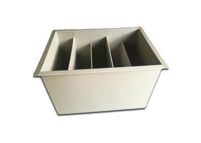 White Customized Welded Paint Collection Tank With Partition For Aquaponics