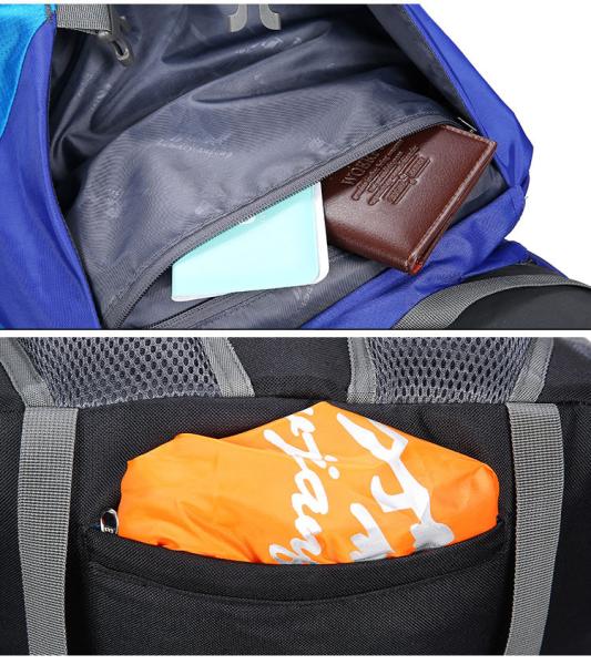 Ransel Mountain Waterproof Trekking Backpack Polyester 70 Liter Backpack ISO