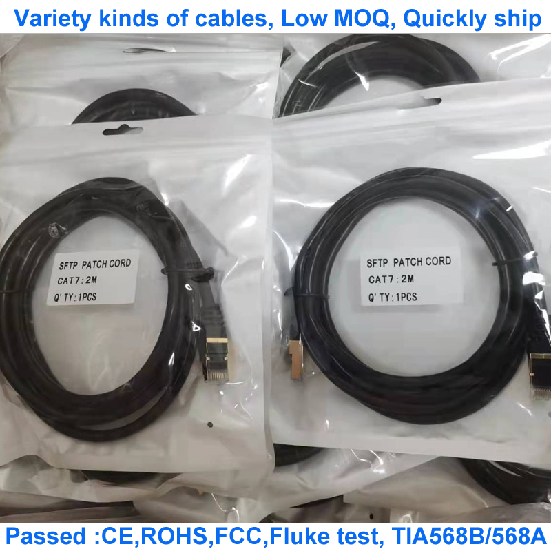 Медная куртка PVC OD кабеля 26awg проводника Cat7 SFTP 6.0mm RJ45