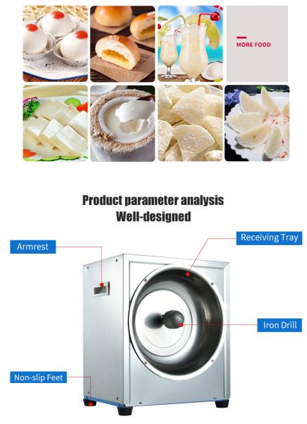 Machine de traitement de noix de coco électrique automatique en acier inoxydable râpeuse râpeuse de viande de noix de coco