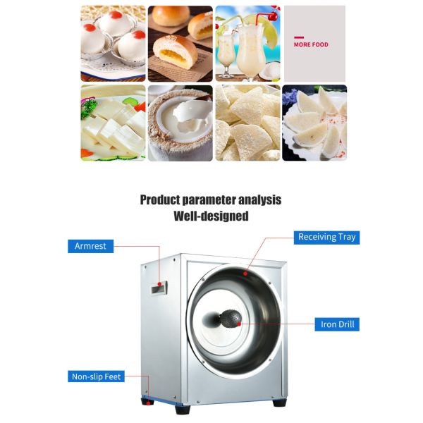 Stainless Steel Electric Coconut Processing Machine 180w