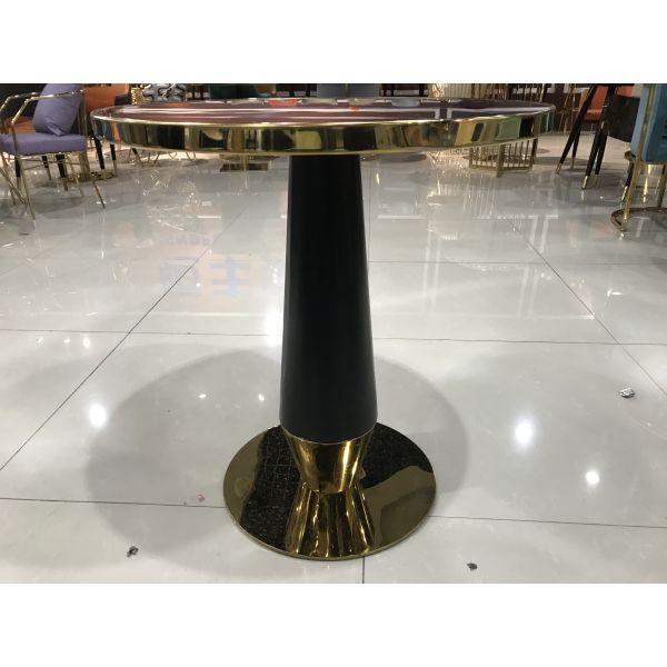 74cm Stainless Steel Coffee Table With Glass Top