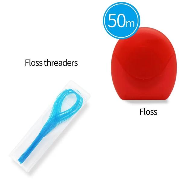 Micro Peppermint Flavor Dental Floss Interdental Brush Teeth Stick Class II Instrument with Clean Wire CCC Certified