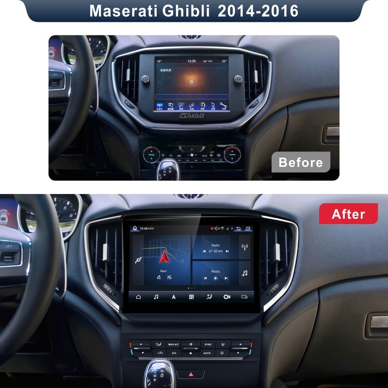2014-2016 maserati ghibli android auto 6/128 ГБ 10,26-дюймовый Android 12 радио