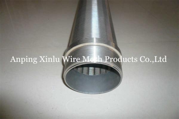 Wire Wrapped Continuous Slot Screen For Deep Well Drilling Ss Material