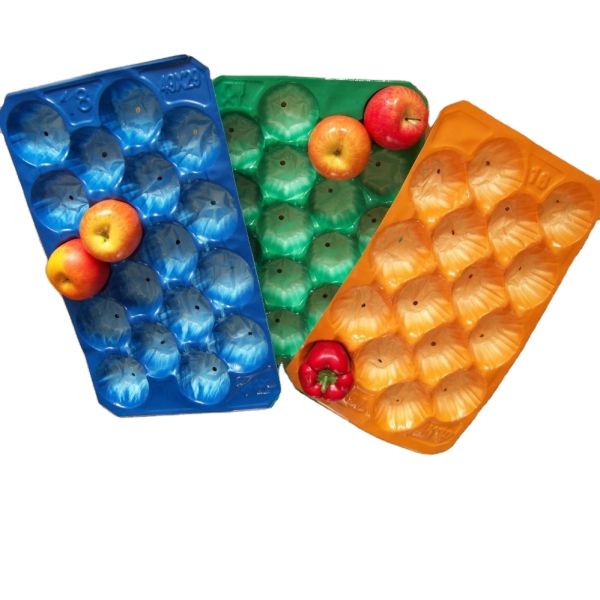 Wholesale Fruit and Vegetable Packing Alveoli Tray Apple Mango Kiwi Avocado Plastic Packing Tray