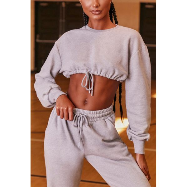 Tracksuits длинного фитнеса женщин Tracksuits Sportswear рукава случайные свободные подходящие