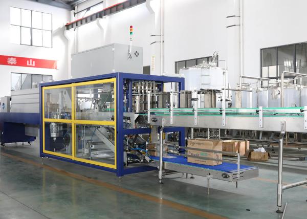 Emballage automatique de rétrécissement de la chaleur de film de PE avec le carton Trayer enveloppant la machine à emballer