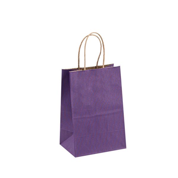 Compostable Recycled Gift Bags , Sustainable Paper Party Bags With Handles