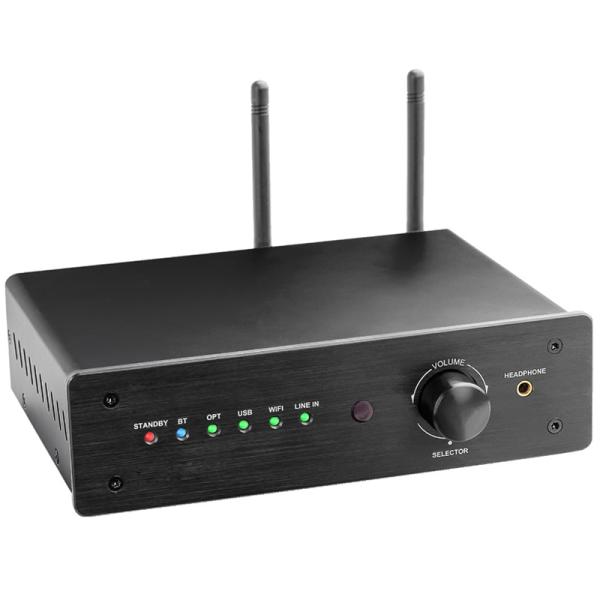 Wireless Audio Amplifier with 2.1 Channel 100W RMS Output and Bluetooth 5.0 Connectivity