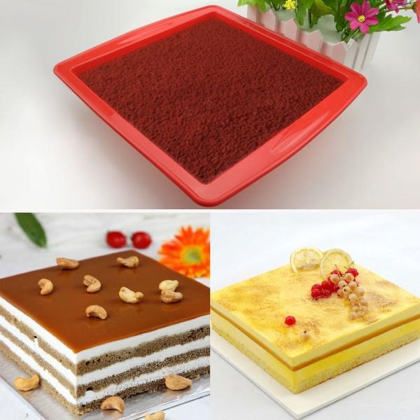 Silicone Cake Pan 8.5  Nonstick Bakeware Baking Mould Brownie Pan for bread Chocolate Pie Pizza fudge and brownies