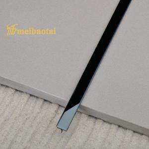 304 Stainless Steel Tile Trim with Black PVD Coating and 6mm T Profile for Decorative Edging