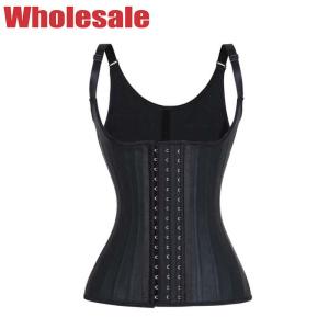 3 Rows Hook Latex Workout Waist Trainer Vest NANBIN Latex Sweat Vest
