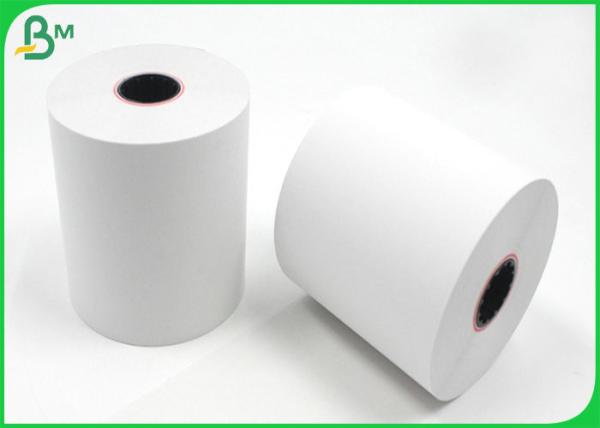 Papel térmico do rolo impermeável de 55gsm 640mm para a etiqueta da etiqueta da caixa