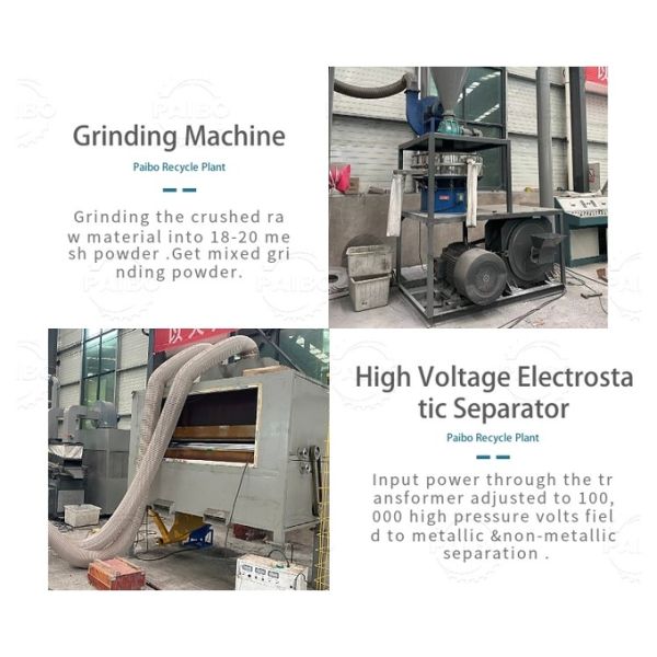 High Capacity 12000T/Year Aluminum Plastic Electrostatic Separator for Recycling Requirements