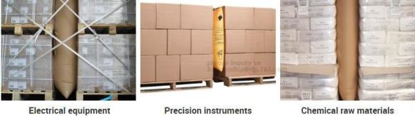 Air pillow dunnage bag for container, container pillow gap air dunnage inflatable bag for transportation, bagplastics
