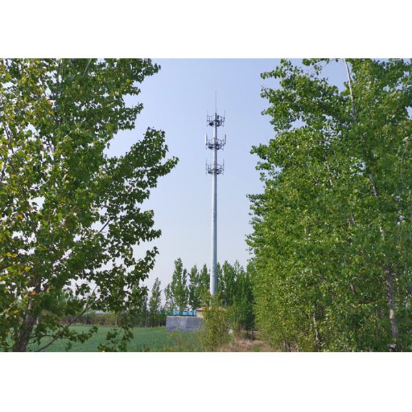 Monopole Communication Tower , ASTM A 572 grade 50 outside antenna tower