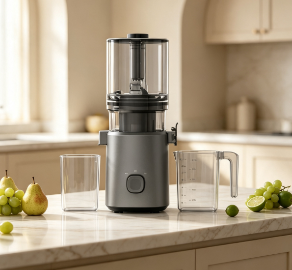 Fresh Smart HJ303 Extra-Wide Slow Masticating Juicer – One Juicer, One Whole Pineapple, Endless Possibilities with 155mm Chute, 2400ml Hopper, 200W Cold Press & Self-Cleaning