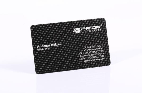Scratch Resistant Black PVC Business Cards , 85x54x0.5mm Carbon Fiber Member Cards
