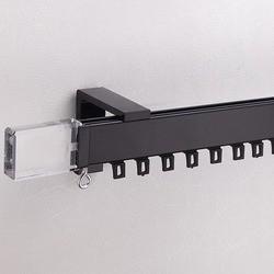 Decorative Square Silent Curtain Track , Heavy Duty Curtain Rail OEM