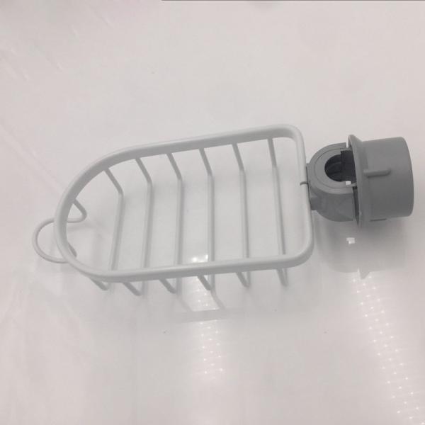 Single Layer Aluminum Shower Storage Basket Soap Basket for Kitchen Bathroom