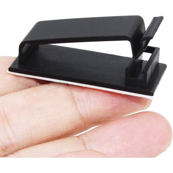 Self Adhesive Cable Management Clips For Car TV PC Laptop Ethernet Power Cord