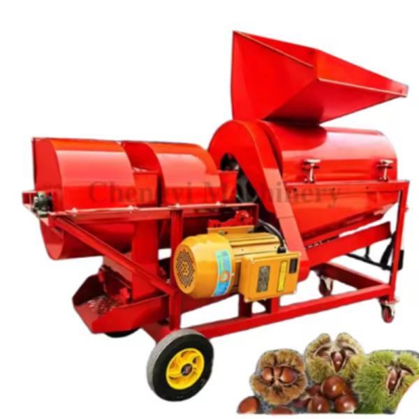 Compact Chestnut Sheller Nut Peeling Separator Processing Equipment For Agriculture