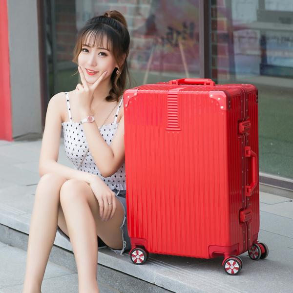 902 Aluminum Frame Lock Luggage, Trolley Case, 20-inch Combination Lock Case, Carry-on Luggage