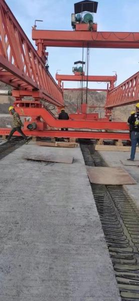 JQJ 100t bridge erecting machine, double beam truss bridge erecting machine crane and electric travelling crane made in