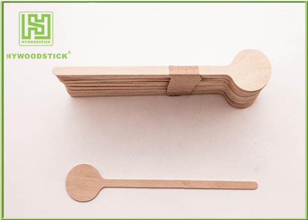 Branded Wooden Coffee Stirrer Sticks With Hot Stamped Logo Biodegradable