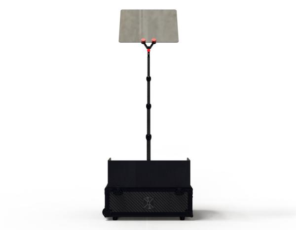 Teleprompter de vidro ajustável de altura de 22 polegadas para videoconferências de TV e eventos ao vivo