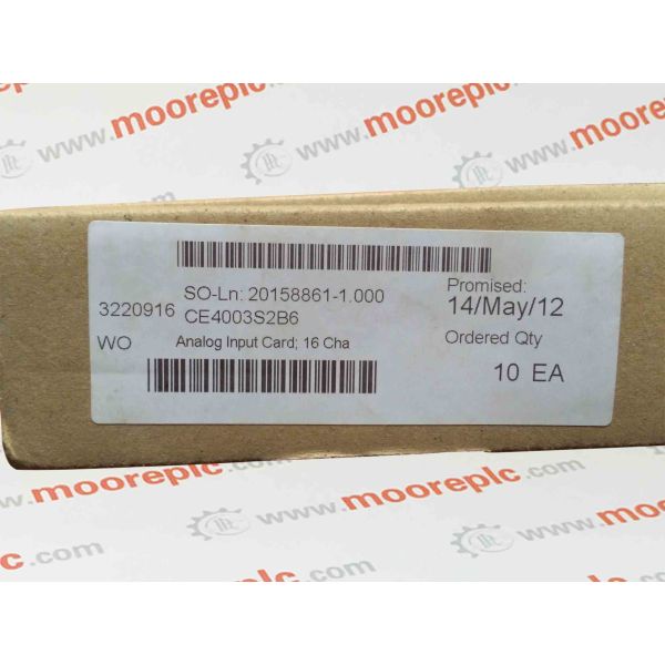 KJ3001X1-BC1 12P0551X132 VE4001S3T1B1の乾接点カード エマーソンはKJ3001X1-BC1を分けます