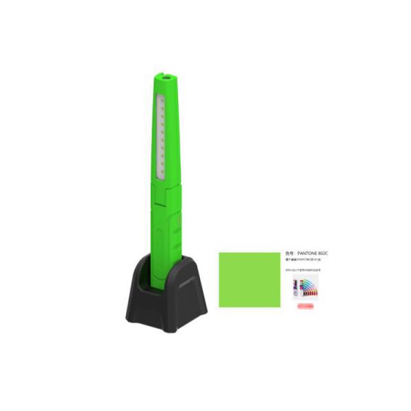 USB Rechargeable 7W GREEN Magnetic LED Work Light with Dimmer Support and GREEN Colo