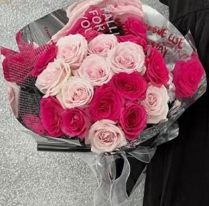 Waterproof BOPP Silver Reflective Metal Mirror Florist Wrapping Paper Floral Flower Bouquet Packing Paper