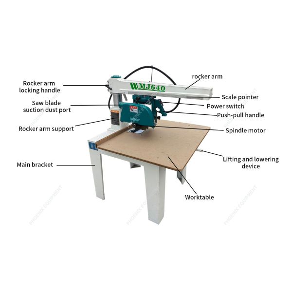 2860 r/min Spindle Speed 355mm Wood Radial Circular Saw for Versatile Woodworking