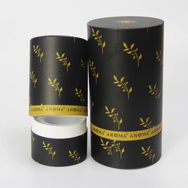 Os cosméticos do tubo do papel do presente do cartão de Kraft enceram a embalagem de papel da garrafa de óleo