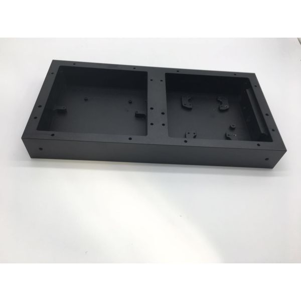Customized CNC Machining Parts Traffic Light Box with Black Anodizing