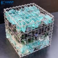 Construção galvanizada mergulhada quente da parede de Gabion com malha de reforço soldada