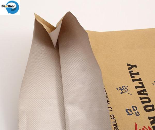 Kraft Paper Laminated with Polypropylene Mesh Tube Woven Bag Small Custom Food Perforated