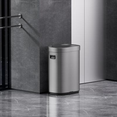 Household 65L Touchless Smart Sensor Waste Bin for Office Kitchen Stainless Steel Automatic Garbage Container
